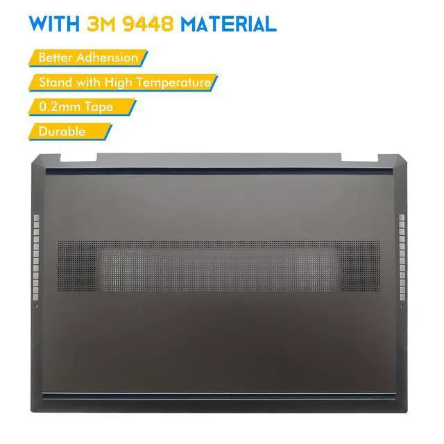 Alt view image 4 of 5 - 2PC Replacement Rubber Feet Strips for HP Spectre X360 15-DF 15-EB, 15-df0013dx 15-df0033dx 15-eb0043dx 15-eb0053dx 15t-eb000 TPN-Q213 Series Laptop, New Replacement HP Laptop Rubber Feet