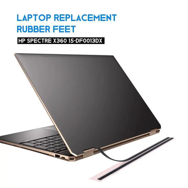 Alt view image 5 of 5 - 2PC Replacement Rubber Feet Strips for HP Spectre X360 15-DF 15-EB, 15-df0013dx 15-df0033dx 15-eb0043dx 15-eb0053dx 15t-eb000 TPN-Q213 Series Laptop, New Replacement HP Laptop Rubber Feet