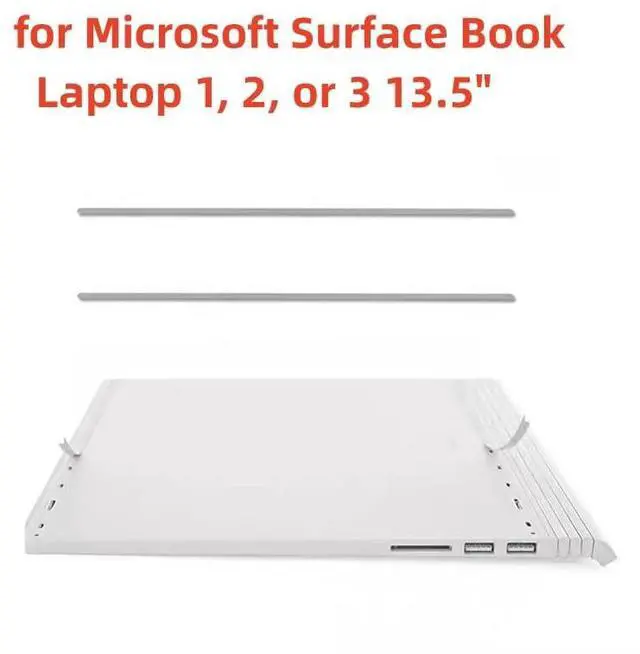 Alt view image 2 of 7 - Laptop Rubber Feet Strips Replacement for Microsoft Surface Book 1, 2, or 3 13.5" for Laptop Bottom Case Nonskid Silicone Bumper Rubber Foot Strips