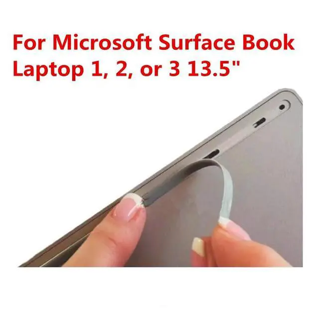 Alt view image 3 of 7 - Laptop Rubber Feet Strips Replacement for Microsoft Surface Book 1, 2, or 3 13.5" for Laptop Bottom Case Nonskid Silicone Bumper Rubber Foot Strips
