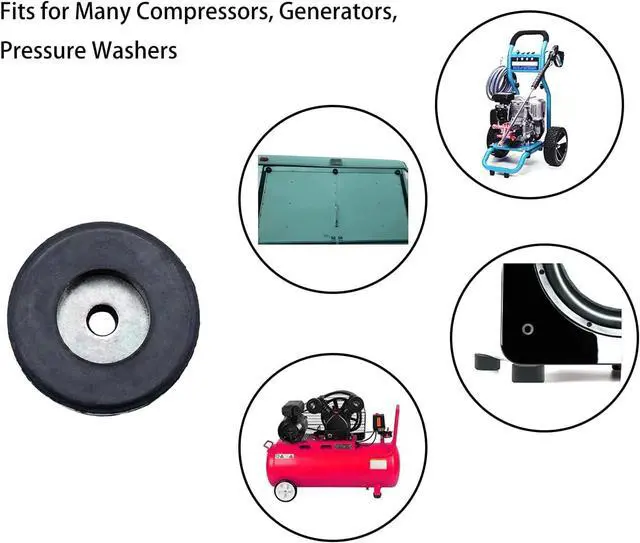 Alt view image 4 of 7 - 4PCS 192310GS Anti Vibration Foot Pads Rubber Isolator Bumpers for Air Compressors, Generators, Pressure Washers, Speakers & Furniture Universal Fit, Noise Reduction, Non-Slip Design