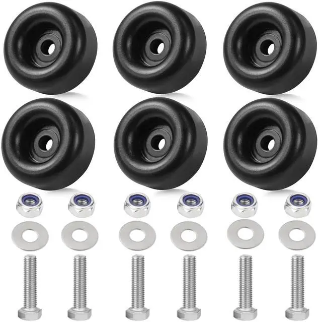 Main image of 6-Pack Extreme Heavy Duty Rubber Foot Pads, 2.5 Inches Vibration Dampeners
