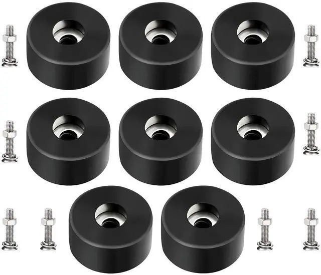 Main image of 8 Pack 192310GS Anti Vibration Rubber Feet with Stainless Steel Nuts & Washers Universal Air Compressor Isolation Pads for Generators, Pressure Washers, Speaker Cabinets, Washing Machine, Furniture