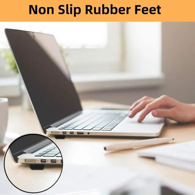 Alt view image 2 of 7 - Rubber Feet for Electronics 40PCS Tall Square- Clear+Black Rubber Bumpers Self Adhesive, Adhesive Rubber Feet for Cutting Board, Speakers, Laptop, Appliances 0.78" x 0.38"