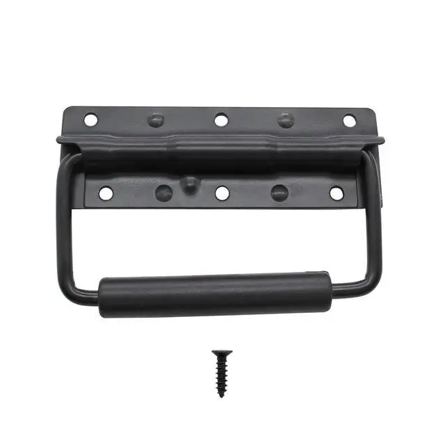 Alt view image 3 of 5 - 4.9 Inch Heavy Duty Spring Loaded Handle, Black (2 Pcs)