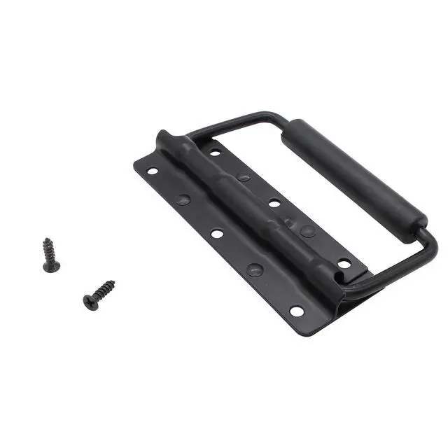 Alt view image 4 of 5 - 4.9 Inch Heavy Duty Spring Loaded Handle, Black (2 Pcs)