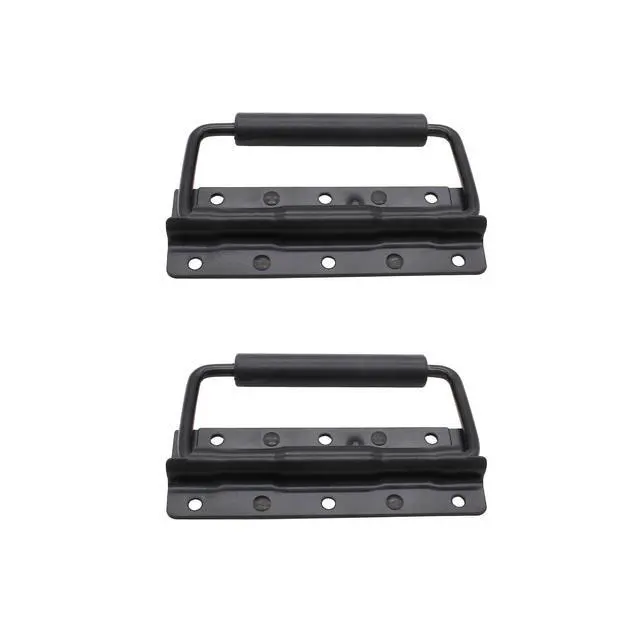 Alt view image 5 of 5 - 4.9 Inch Heavy Duty Spring Loaded Handle, Black (2 Pcs)