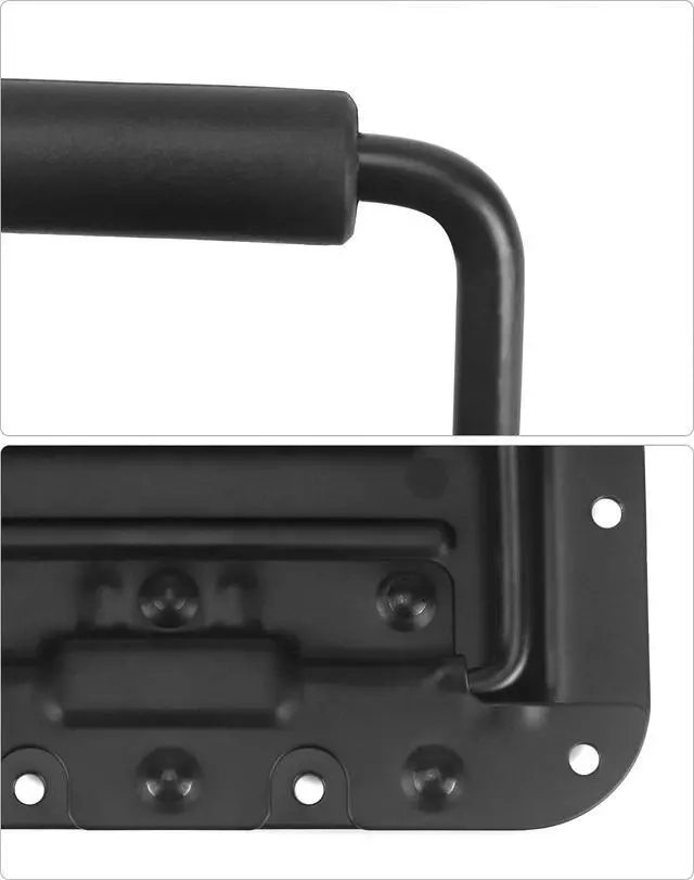 Alt view image 5 of 7 - Flight Case Pull Handles, 4 Pack Spring Loaded Recessed Flush Speaker Cabinet Handles, Flush Lift Recessed Door Handle, for Trunk Luggage, Cabinets, Flight Carry Case