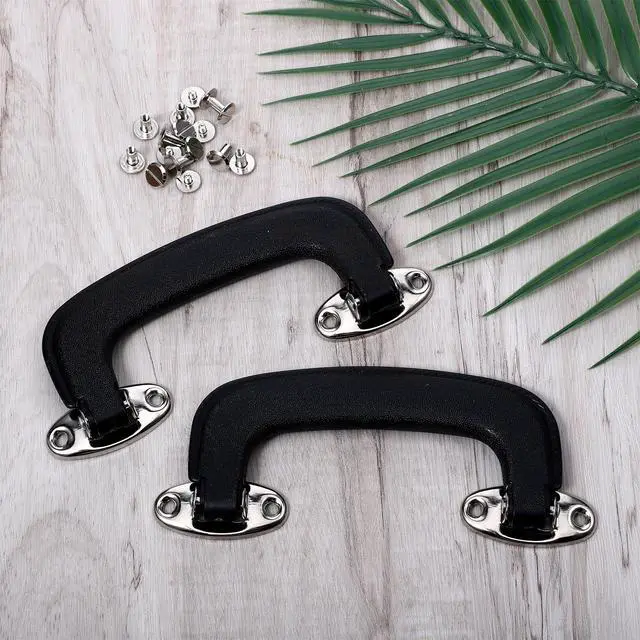 Alt view image 3 of 7 - 2Pcs Guitar Case Handle Luggage Handles Replacement Suitcase Handles Luggage Pull Handle Carry Luggage Handle Replacement Plastic Pull Handles for Musical Box