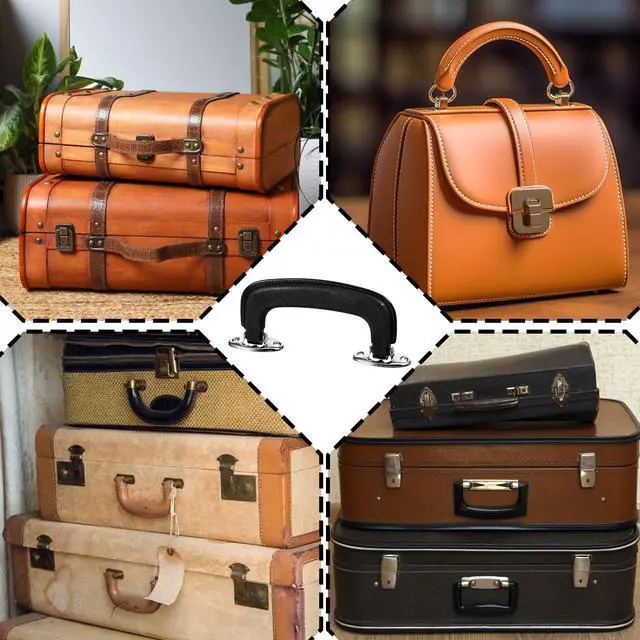 Alt view image 7 of 7 - 2Pcs Guitar Case Handle Luggage Handles Replacement Suitcase Handles Luggage Pull Handle Carry Luggage Handle Replacement Plastic Pull Handles for Musical Box