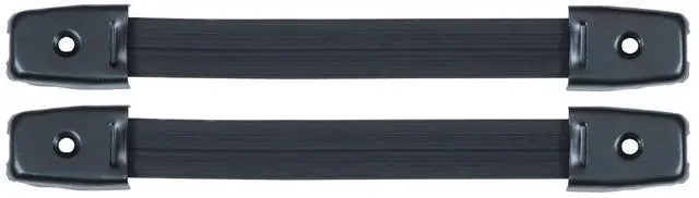 Main image of RH-0570BK-2-A Strap Handle with Black End Caps - Set of 2