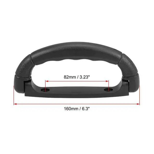 Alt view image 2 of 3 - Luggage Handle Pull Plastic 6.3-Inch Length Luggage Suitcase Handle Grip Black