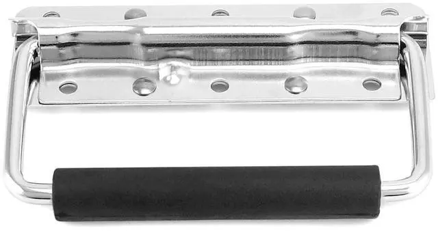Alt view image 3 of 7 - Heavy-Duty Spring Loaded Pull Handles with PVC Grip for Tool Boxes and Cases - 10-Pack Surface Mounted Design, 110lbs Load Bearing per Unit