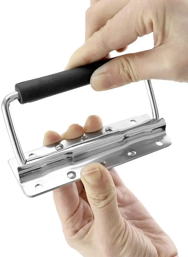 Alt view image 4 of 7 - Heavy-Duty Spring Loaded Pull Handles with PVC Grip for Tool Boxes and Cases - 10-Pack Surface Mounted Design, 110lbs Load Bearing per Unit