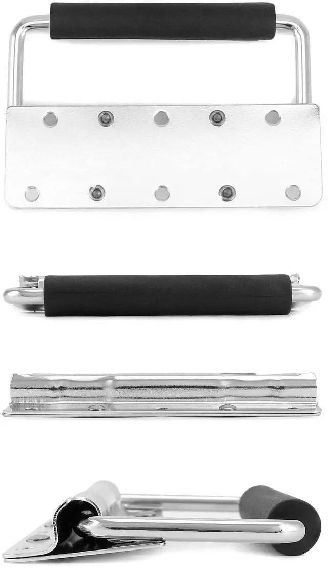Alt view image 2 of 7 - Heavy-Duty Spring Loaded Pull Handles with PVC Grip for Tool Boxes and Cases - 10-Pack Surface Mounted Design, 110lbs Load Bearing per Unit