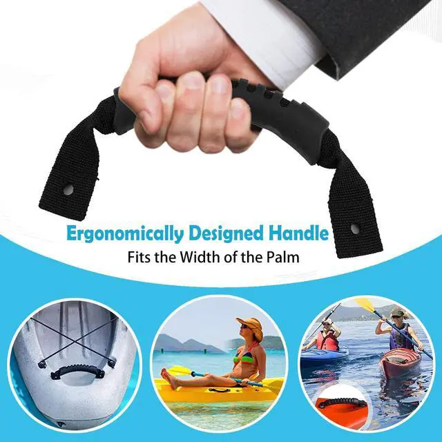 Alt view image 3 of 7 - Kayak Carry Handles,2 Pair Durable Canoe Boat Side Mount Carry Handle Replacement Handles for Kayaks Suitcase Luggage
