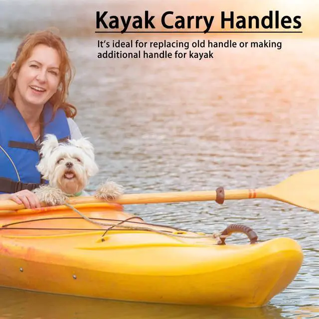 Alt view image 2 of 7 - Kayak Carry Handles,2 Pair Durable Canoe Boat Side Mount Carry Handle Replacement Handles for Kayaks Suitcase Luggage