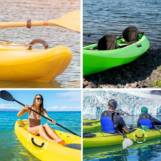 Alt view image 6 of 7 - Kayak Carry Handles,2 Pair Durable Canoe Boat Side Mount Carry Handle Replacement Handles for Kayaks Suitcase Luggage