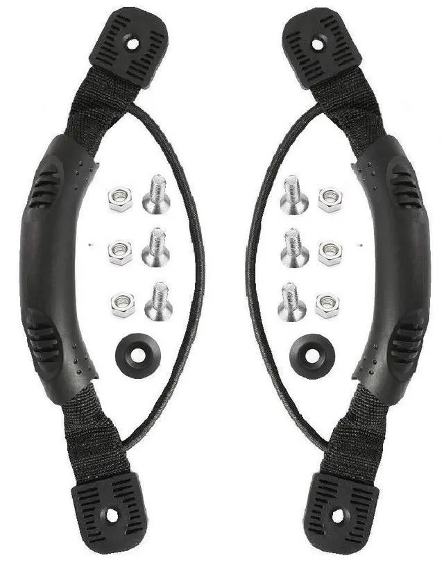 Main image of 2 Pcs Black Kayak Canoe Boat Side Mount Carry Handles/Paddle Park Kayak Handles and Hardwares