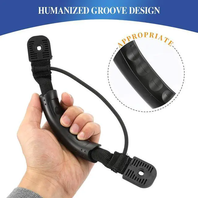 Alt view image 4 of 7 - 2 Pcs Black Kayak Canoe Boat Side Mount Carry Handles/Paddle Park Kayak Handles and Hardwares