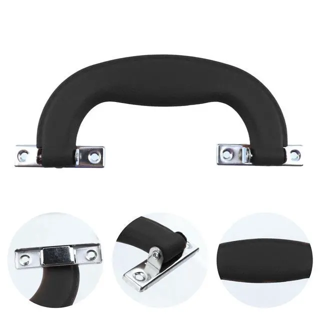 Alt view image 7 of 7 - 6-Pack Plastic 150mm Long Luggage Trunk Pull Handle, Black