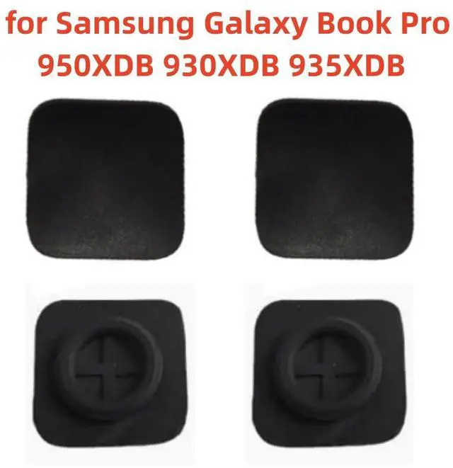 Alt view image 3 of 5 - Rubber Feet Pad Mat Replacement for Samsung Galaxy Book Pro 950XDB 935XDB 930XDB Laptop Anti Slip Bottom Cover Case Rubber Foot Black