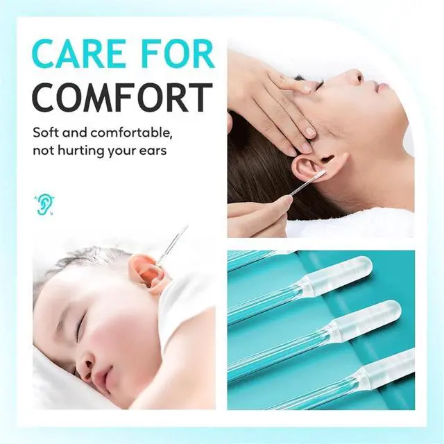Alt view image 4 of 6 - 48Pc Sticky Ear Cleaning Stick for Adults Large,Japanese Reusable Sticky Ear Cleaner Picks, Gentle Soft Ear Care Cleaning Sticks with Dust Cover