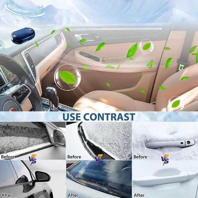 Alt view image 4 of 7 - 4pcs 2026 New Solar Anti-Freeze Electromagnetic Car Snow Removal DeviceMagic Car Defroster Snow Remover for Cars Ice Scraper Fast and Efficient Vehicle Microwave Deicing Instrument for Ice Scrapin