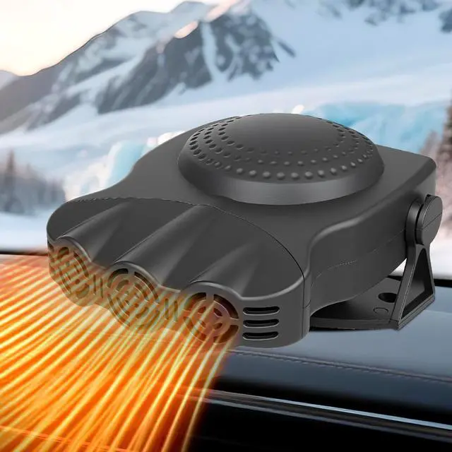 Main image of Car Heater 12V 200W 2-in-1 Defroster & Defogger, Fast Heating, Large Airflow, 360° Rotation, Durable High-Temp Design for All 12V Vehicles