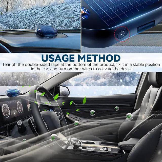 Alt view image 6 of 7 - Anti-Freeze Electromagnetic Car Snow Removal Device,Electromagnetic Wave Anti Freezing and Snow Removal,Portable Kinetic Molecular Heater,Defroster for Car Windshield,Antifreeze Device (3PCS)