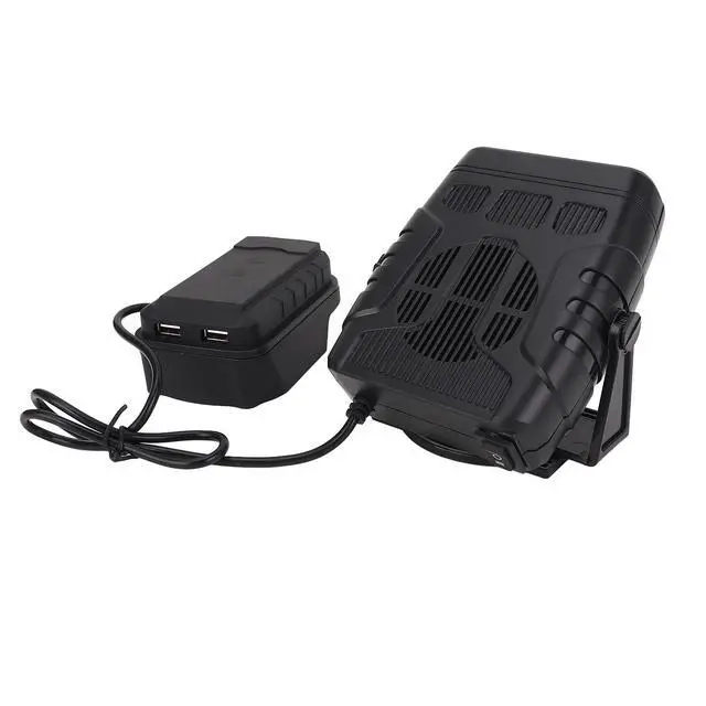 Alt view image 6 of 7 - Portable Cordless Space Heater with Dual USB Charging 2 Heat Settings for Office Desk (Not Included Battery)