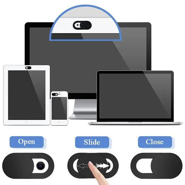 Alt view image 6 of 7 - 50 Pieces Webcam Cover Slider, 0.027-Inch Ultra Thin Web Camera Protective Privacy Covering Slide Stickers for Computer, Laptop, MacBook Pro/Air, iPhone, Tablet, PC, iPad, iMac
