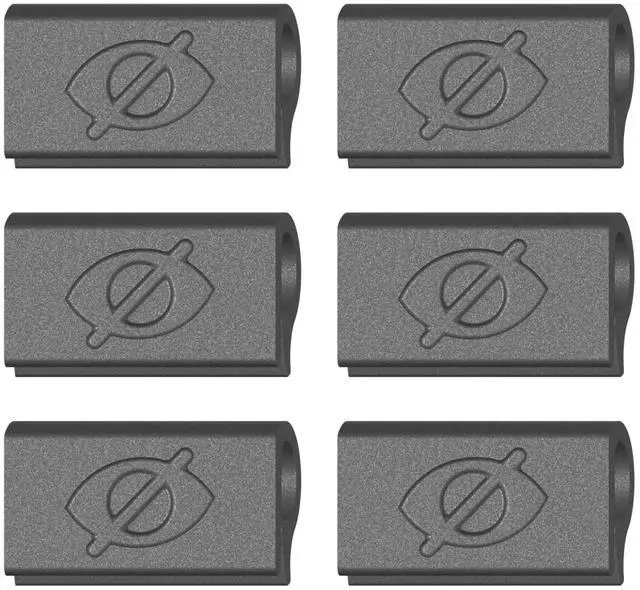 Main image of Webcam Cover Slide for Laptop, Made in the USA, Thin, Flexible, Push-On Camera Cover for MacBook, PC & Chromebook, No Adhesive, No Residue, 6 Pack