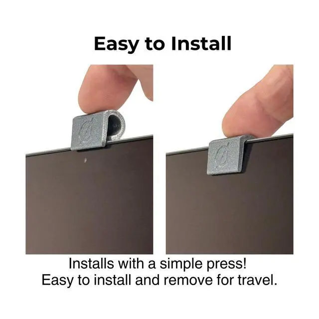 Alt view image 4 of 7 - Webcam Cover Slide for Laptop, Made in the USA, Thin, Flexible, Push-On Camera Cover for MacBook, PC & Chromebook, No Adhesive, No Residue, 6 Pack