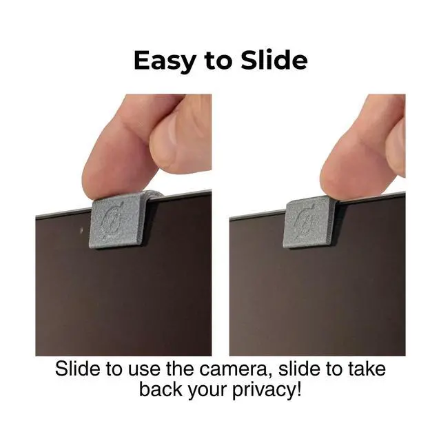 Alt view image 5 of 7 - Webcam Cover Slide for Laptop, Made in the USA, Thin, Flexible, Push-On Camera Cover for MacBook, PC & Chromebook, No Adhesive, No Residue, 6 Pack