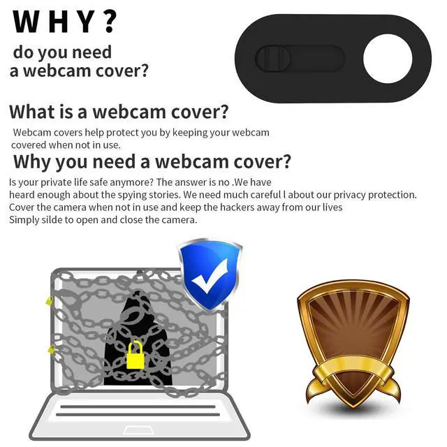 Alt view image 5 of 5 - Webcam Cover Slide, 6 Pack, Laptop Camera Cover Slide for Desktop