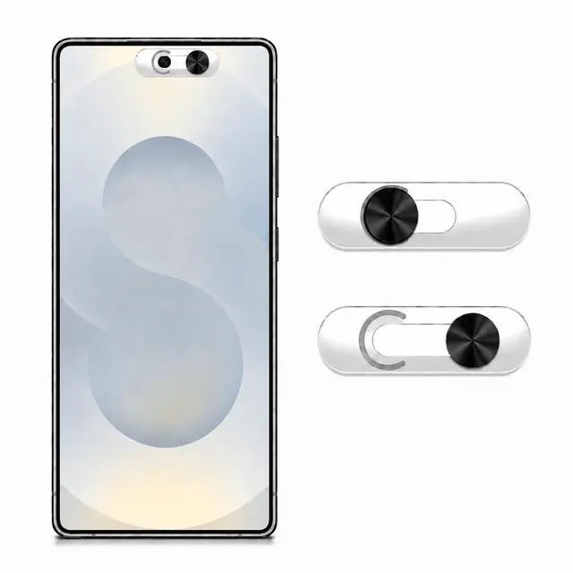 Main image of Front Camera Cover | Smartphones Webcam Cover Protect Privacy, Camera Privacy Covers Compatible for Galaxy, Pixel & iPad, Ultra-Thin Privacy Protection Slide | 2 Pack | Black