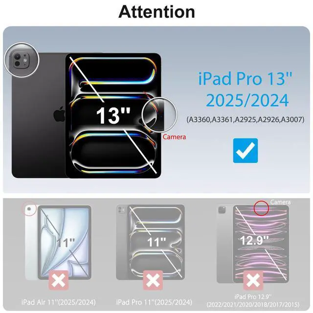 Alt view image 3 of 7 - Screen Protector for iPad Pro 13 inch M5/M4(8th/7th Gen,2025/2024)