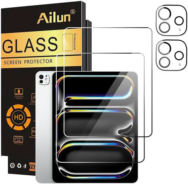 Main image of Screen Protector+Camera Lens Protector for iPad Pro 13 Inch, 2+2 Pack
