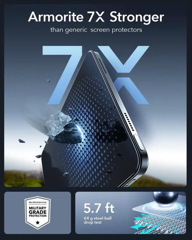 Alt view image 6 of 7 - 2 Pack Armorite Screen Protector for iPad A16 11th/10th (11/10.9 Inch)
