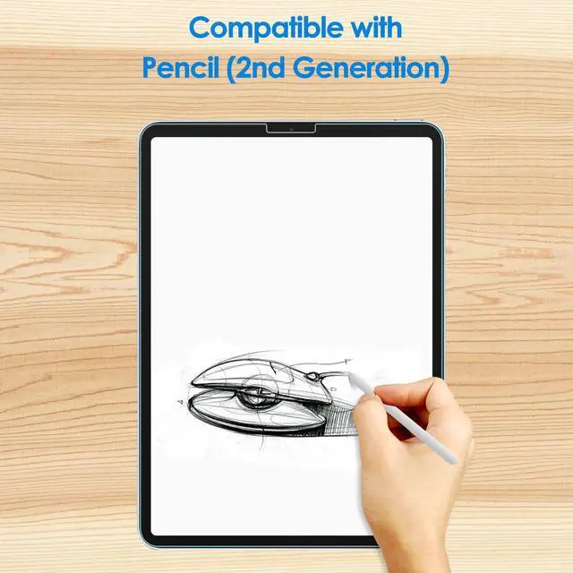 Alt view image 4 of 7 - Screen Protector for iPad Pro 11" & iPad Air 5/4 10.9", 2-Pack