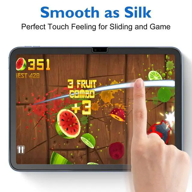 Alt view image 2 of 7 - Matte Glass Screen Protector for iPad 11-inch A16 2025 (11th Generation) / iPad 10th Generation 10.9-inch 2022 Anti-Glare & Anti-Fingerprint Tempered Glass (Not Privacy) with Alignment Frame