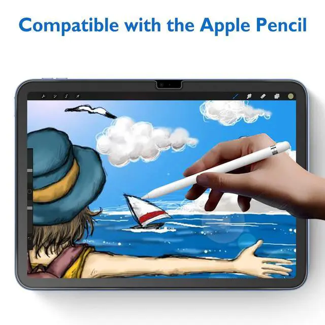 Alt view image 7 of 7 - Matte Glass Screen Protector for iPad 11-inch A16 2025 (11th Generation) / iPad 10th Generation 10.9-inch 2022 Anti-Glare & Anti-Fingerprint Tempered Glass (Not Privacy) with Alignment Frame