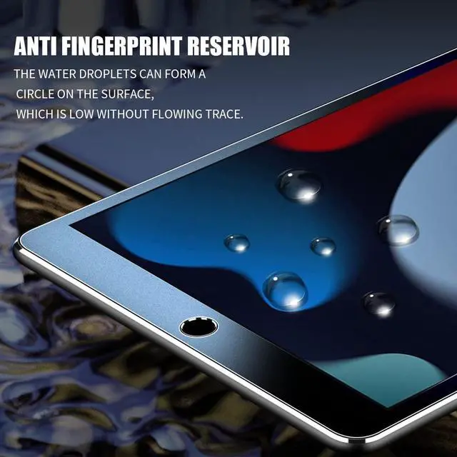 Alt view image 6 of 7 - [2Pack ipad 10.2 Screen Protector with Anti Blue Light, iPad 9th/8th/7th Generation Tempered Glass Screen Protector with 9H Hardness/Bubble Free/Case Friendly, Pencil Compatible