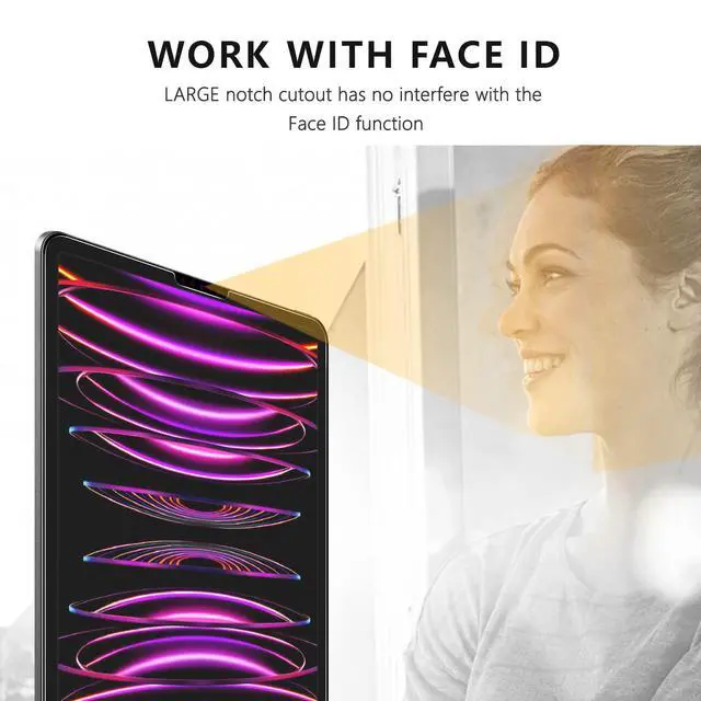 Alt view image 4 of 7 - 2 Pack Screen Protector Compatible with iPad Pro 12.9 inch