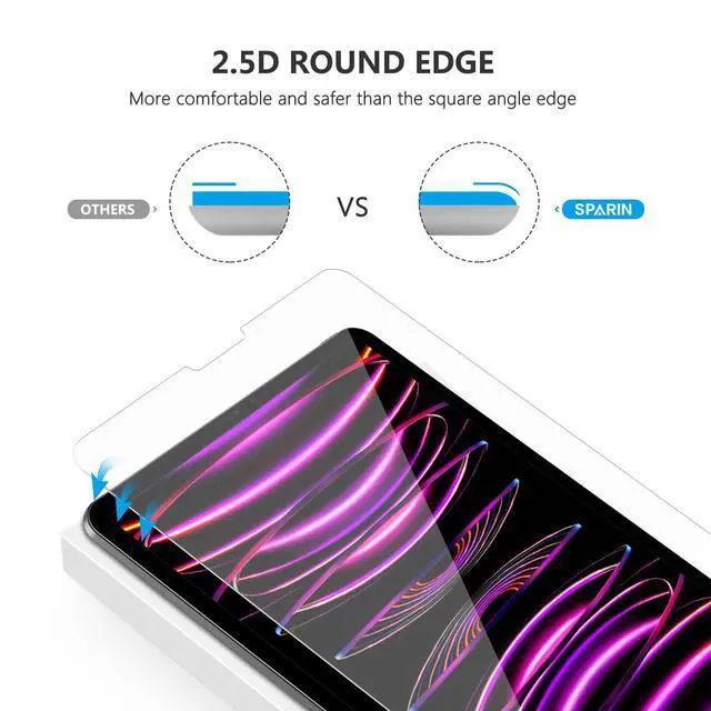 Alt view image 7 of 7 - 2 Pack Screen Protector Compatible with iPad Pro 12.9 inch