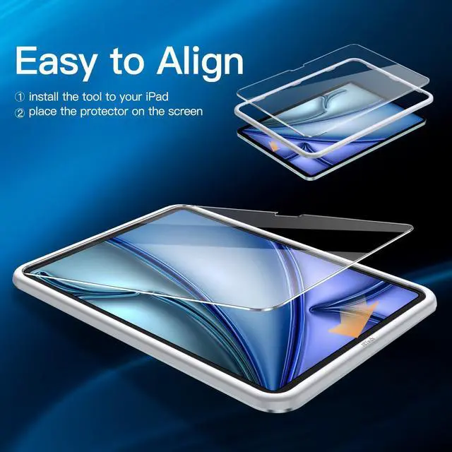 Alt view image 3 of 6 - Screen Protector for iPad Air 11" M4/M3/M2, 2-Pack