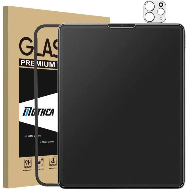 Main image of Matte Glass Screen Protector for iPad Pro 12.9-inch 6th/5th/4th/3rd Generation(2022/2021/2020/2018 Models) Anti-Glare & Anti-Fingerprint No Dazzling 9H Tempered Glass, Smooth as Silk