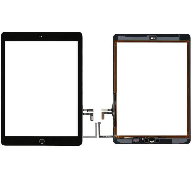 Alt view image 2 of 6 - for Black iPad 5 2017 9.7 inch A1822, A1823 Touch Screen Digitizer Assembly Replacement with Home Button, Camera Bracket, Pre-Installed Adhesive, Tool Repair Kit
