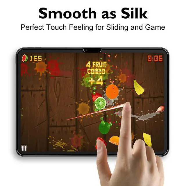 Alt view image 2 of 6 - Matte Glass Screen Protector for iPad Air 11-inch M4 (2026) / M3 (2025) / M2 (2024) with Easy Installation Frame, Anti-Glare & Anti-Fingerprint Tempered Glass, Case Friendly, Smooth as Silk